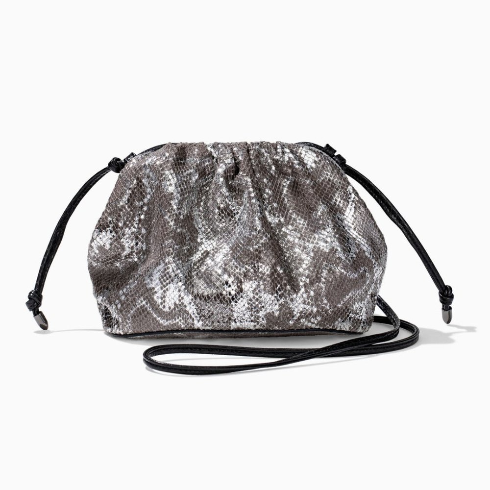 Stella & Dot Black and Silver Mini Bag